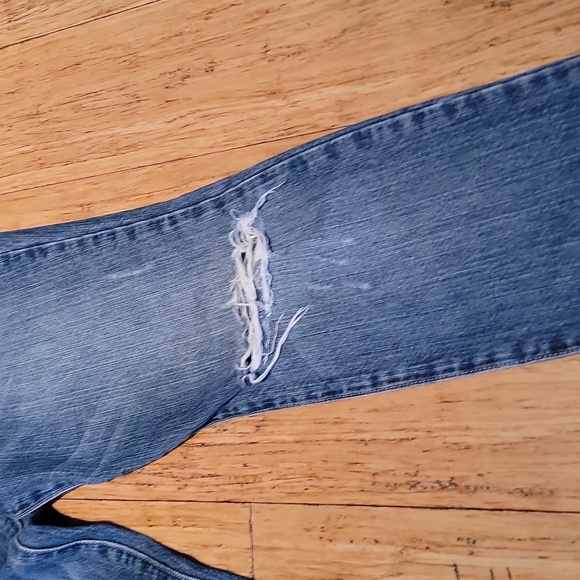 Abercrombie And Fitch Blue Distressed Jeans ERIN - Picture 4 of 9